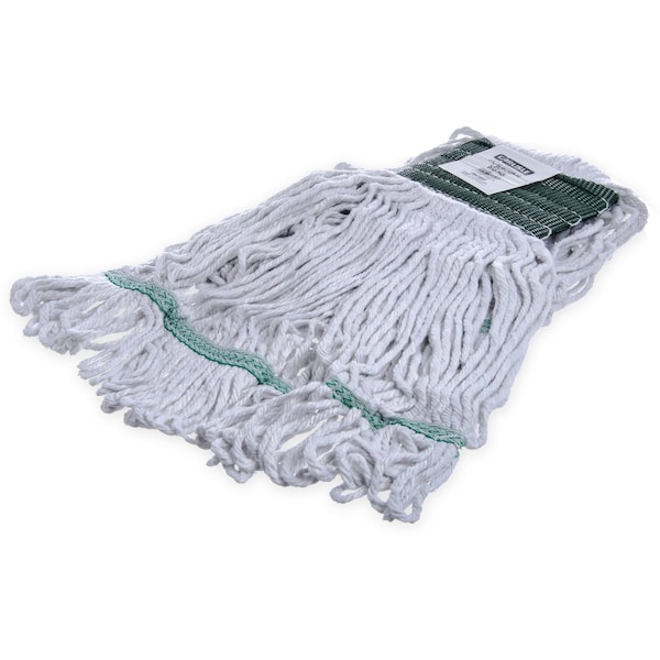 Medium Looped-End Wet Mop, Green Band, PK12, 369418B00