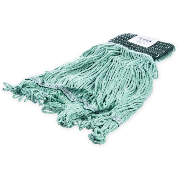 Medium Looped-End Wet Mop, Green Band, PK12, 369478B09