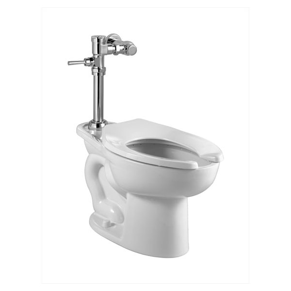 Madera Ada-1.6 Man Fv System, 1.6 gpf, Flushometer, Floor Mount, Elongated, White
