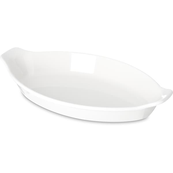 Oval Casserole, 7-.5"x4-1/4", Wht, PK24