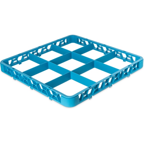 Dvde Glss Rack Ext, 1.78", Blu, 9 Comp, PK6