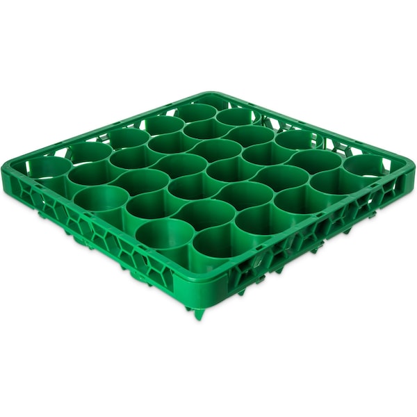 Long Glass Rack Ext, 30 Comp, Grn, PK4