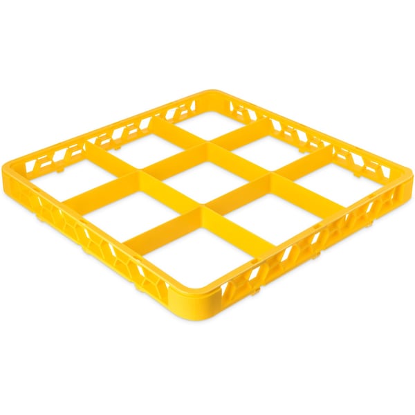 Dvde Glss Rack Ext, 1.78", Ylw, 9 Comp, PK6