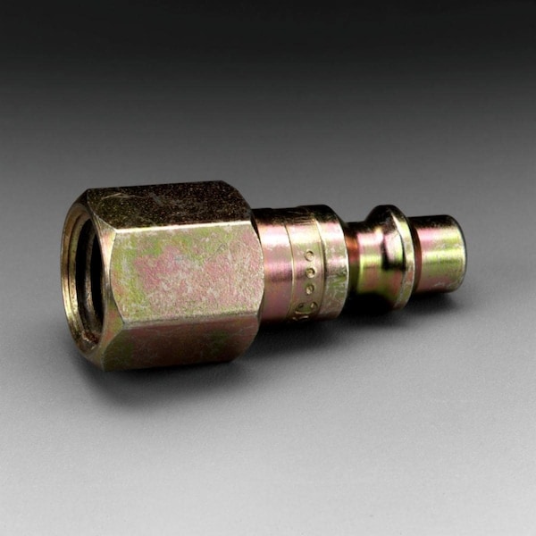 Plug, 1/4" Body Size, 1/4" FPT, Quick Connect Air Coupling Material: Brass