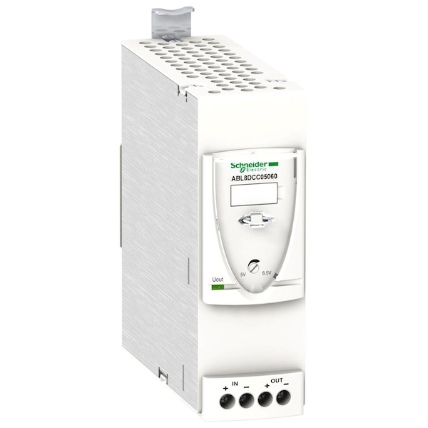 DC to DC Converter, 24-28.8V DC to 5V DC, 30VA, 500 Hz, DIN Rail