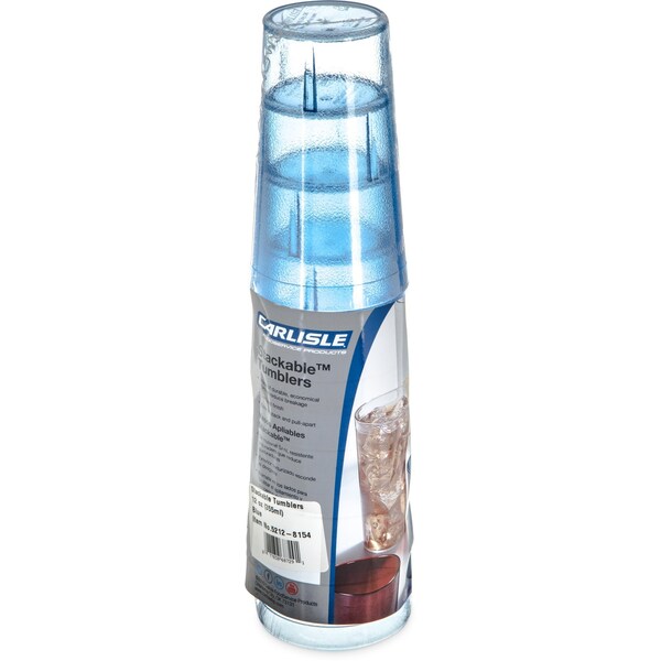 SAN Tumbler, 12 oz., 6/Pack, Blue, PK12