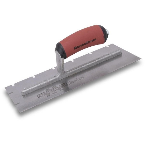 Notched Trowel, SS, 3/16" x 3/8" x1-3/4"