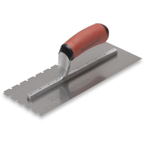 Notched Trowel, SS, 3/16" x 3/16" x 5/8"