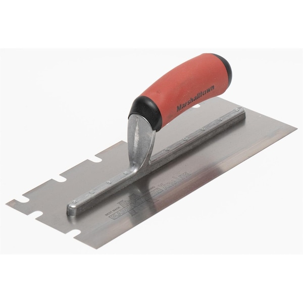 Notched Trowel, 3/8" x 1/2" x 1-1/2"