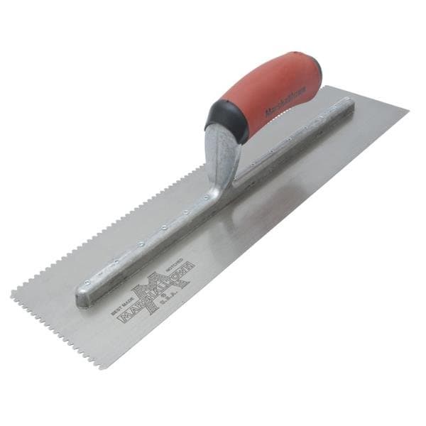 Notched Trowel, Flat, 1/16"x1/16"x1/16"