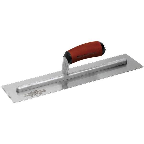 Notched Trowel, 3-Side, 1/8"x1/8"x1/16"
