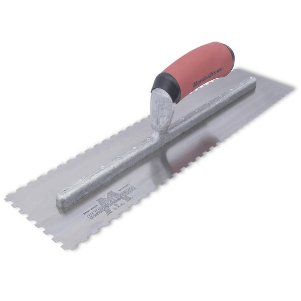 Notched Trowel, 3-Side, 1/4" x 1/8" x 1/4"