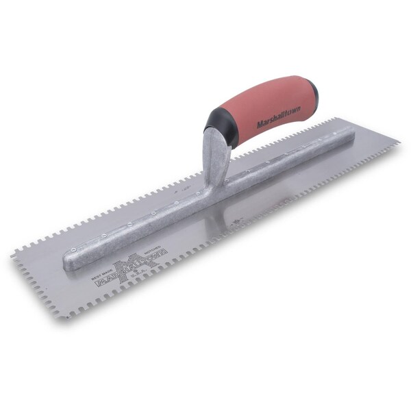 Notched Trowel, 3-Side, 1/8"x1/8"x1/8"