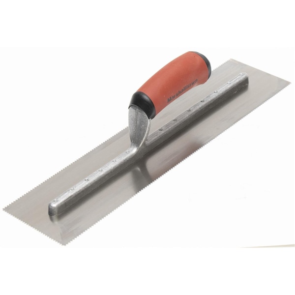 Notched Trowel, 3-Side, 1/16"x1/16"x1/16"