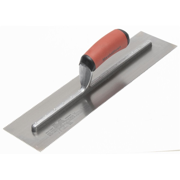 Notched Trowel, 3-Side, 1/16"x1/16"x1/16"