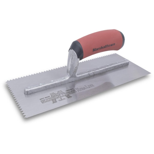 Notched Trowel, V-Handle, 7/32"x5/32"