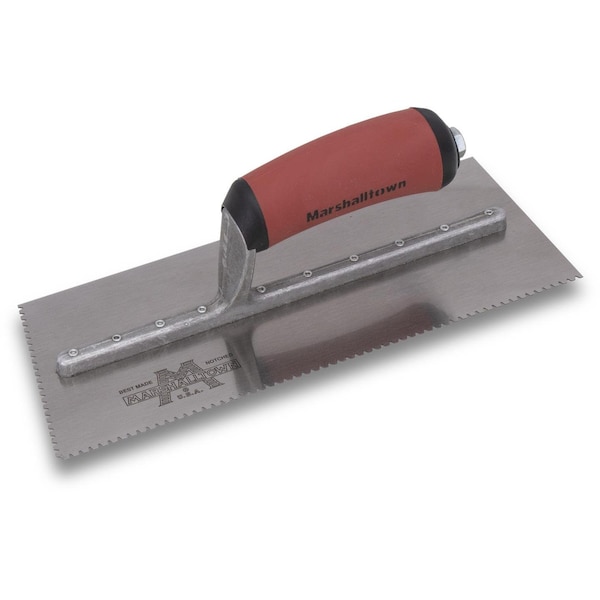 Notched Trowel, Left, 3/32" x 3/32" x3/32"