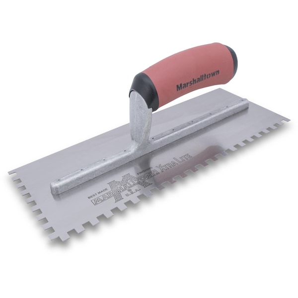 Notched Trowel, Left, 1/2" x 1/2" x 1/2"
