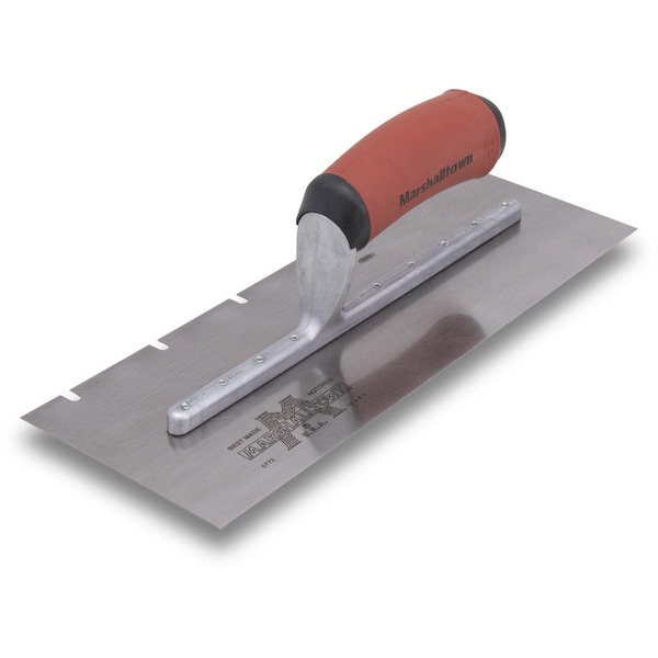Notched Trowel, 3/16" x 11/32" x1-51/64"