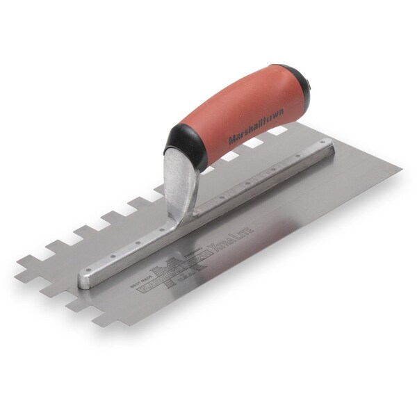 Notched Trowel, Sq Hndl, 1/2" x 1/2" x1/2"