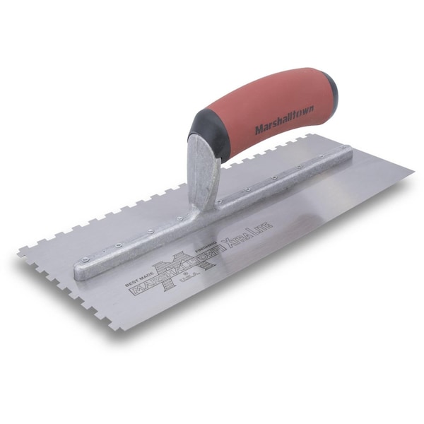 Notched Trowel, Sq Hndl, 1/16"x1/16"x1/16"