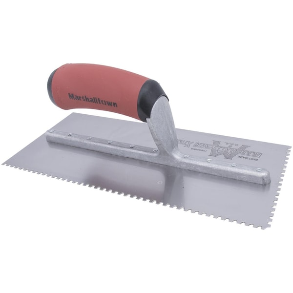 Notched Trowel, U-Hndl, 1/8" x 3/16" x1/8"