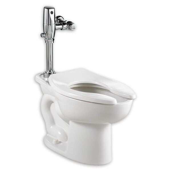 Madera Ada-1.3 Slctrn Fv Systm, 1.1 to 1.6 gpf, Flushometer, Floor Mount, Elongated, White