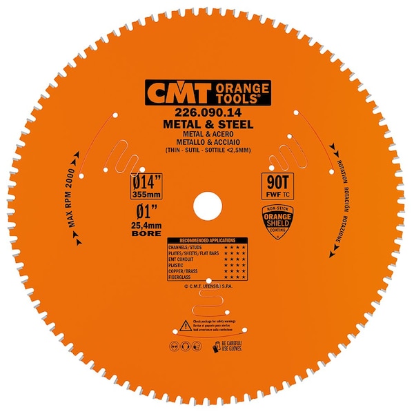 14", 90-Teeth Dry Cut Blade