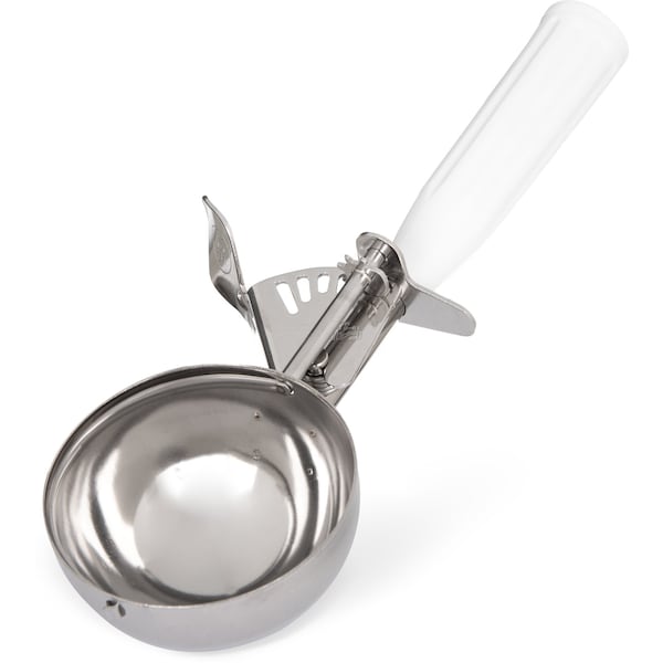 SS Disher Scoop No 6, 4.7 oz., White, PK12