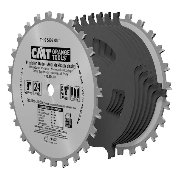 6"X20X5/8" Precision Dado