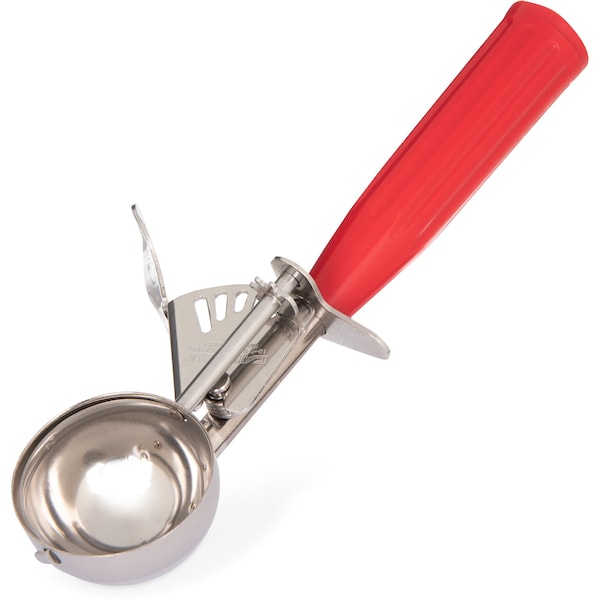 SS Disher Scoop No 24, 1.8 oz., Red, PK12