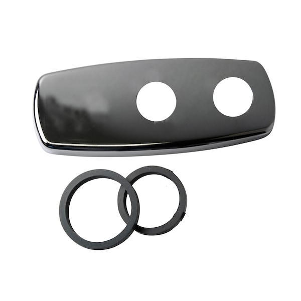 Trim Plate Double Hole, 4"