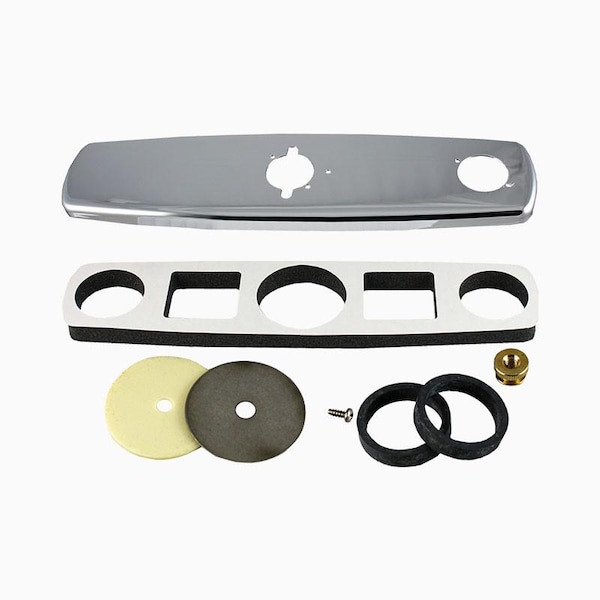 Trim Plate Double Hole, 8In.