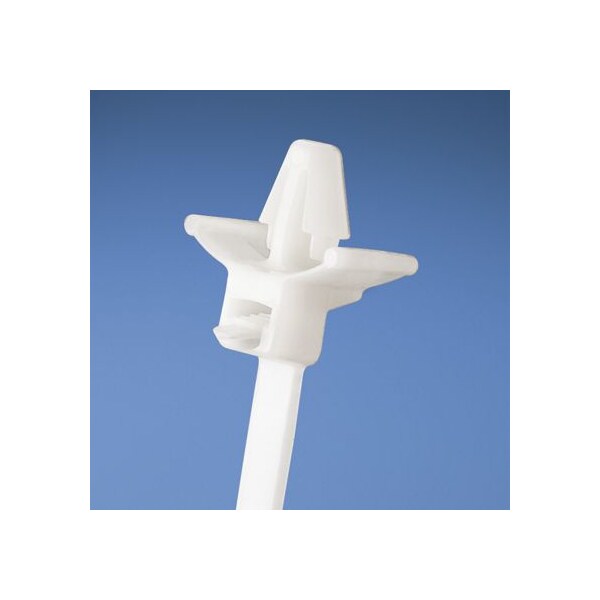 Cable Tie, 5-1/2 in L, 1-3/4 in Max Bundle Dia., Natural, Nylon 6/6, 50 lb Strength, 100 PK