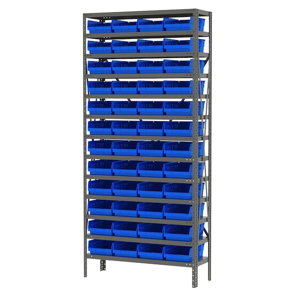 Wire Shelving Kit, Steel, Sh Sys, 48 3015