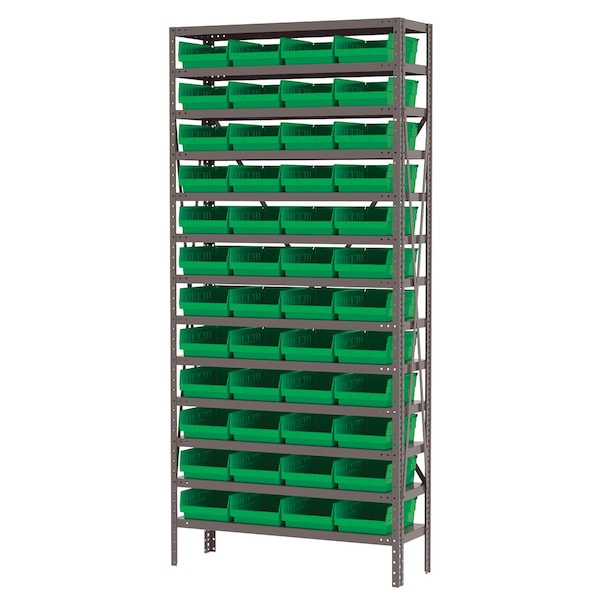 Wire Shelving Kit, Steel, Sh Sys, 48 3015