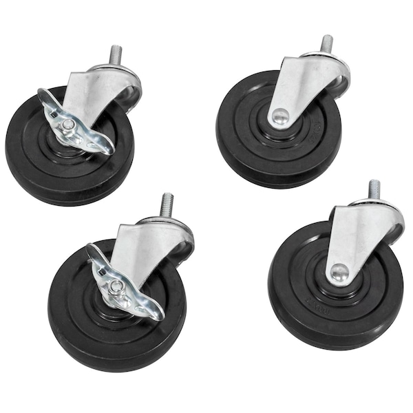 Swivel Caster Set W/ Brakes, 5
