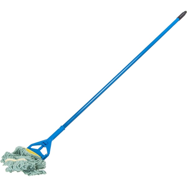 Looped-End Wet Mop, Green, PK12, 369472B09
