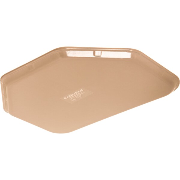 Fbrgl Tray Trapezoid, 18x14", Almond, PK12
