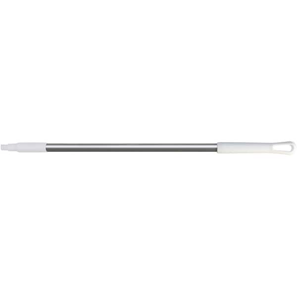 30 in Aluminum Handle, White, Aluminum