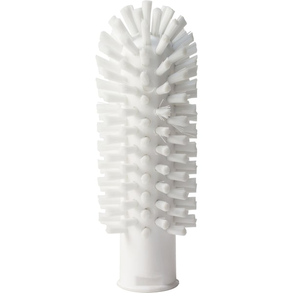 2 in W Pipe and Valve Brush, White, Polypropylene