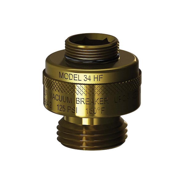 Outlet Brass Vacuum Breaker, 13/16" -24