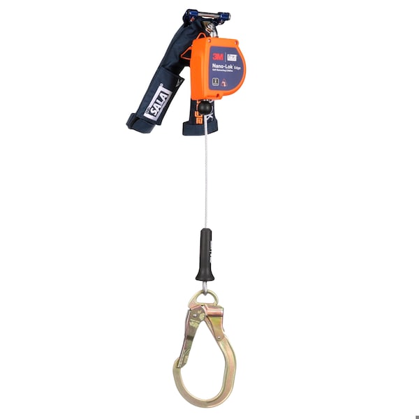 Nano-Lok Edge Self-Retracting Lifeline, 8 ft. Length, Quick-Connect, Steel, 1 Leg(s)
