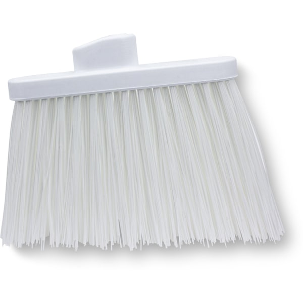 Hvy-Duty Angle Broom Head, 12", Wht, PK12