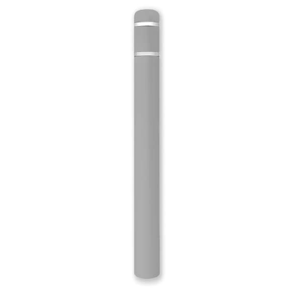Post Sleeve, 7" Dia, 60" H, Grey/White