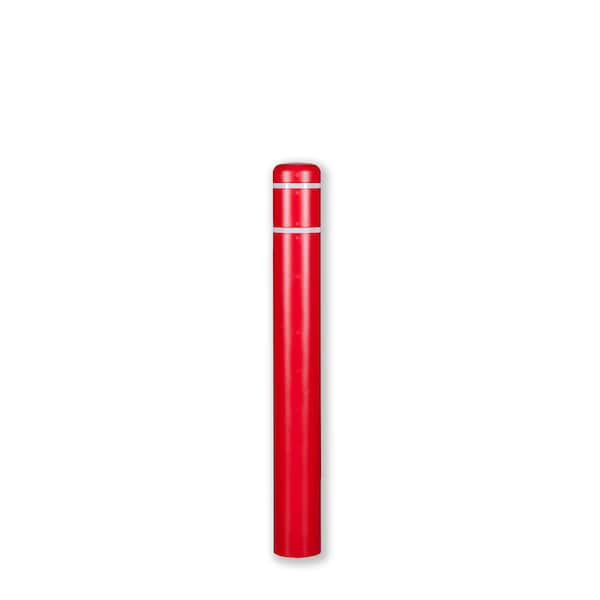Post Sleeve, 8-7/8" Dia, 72" H, Red/White