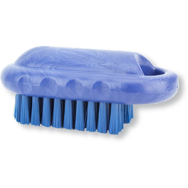 2.25 in W Hand and Nail Brush, Blue, Polypropylene