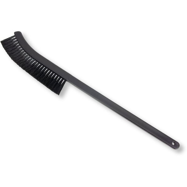 0.5 in W Radiator Style Brush, Black, Polypropylene
