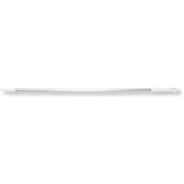 60 in Aluminum Handle, White, Aluminum