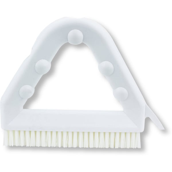 Color Coded Tile and Grout Brush, White